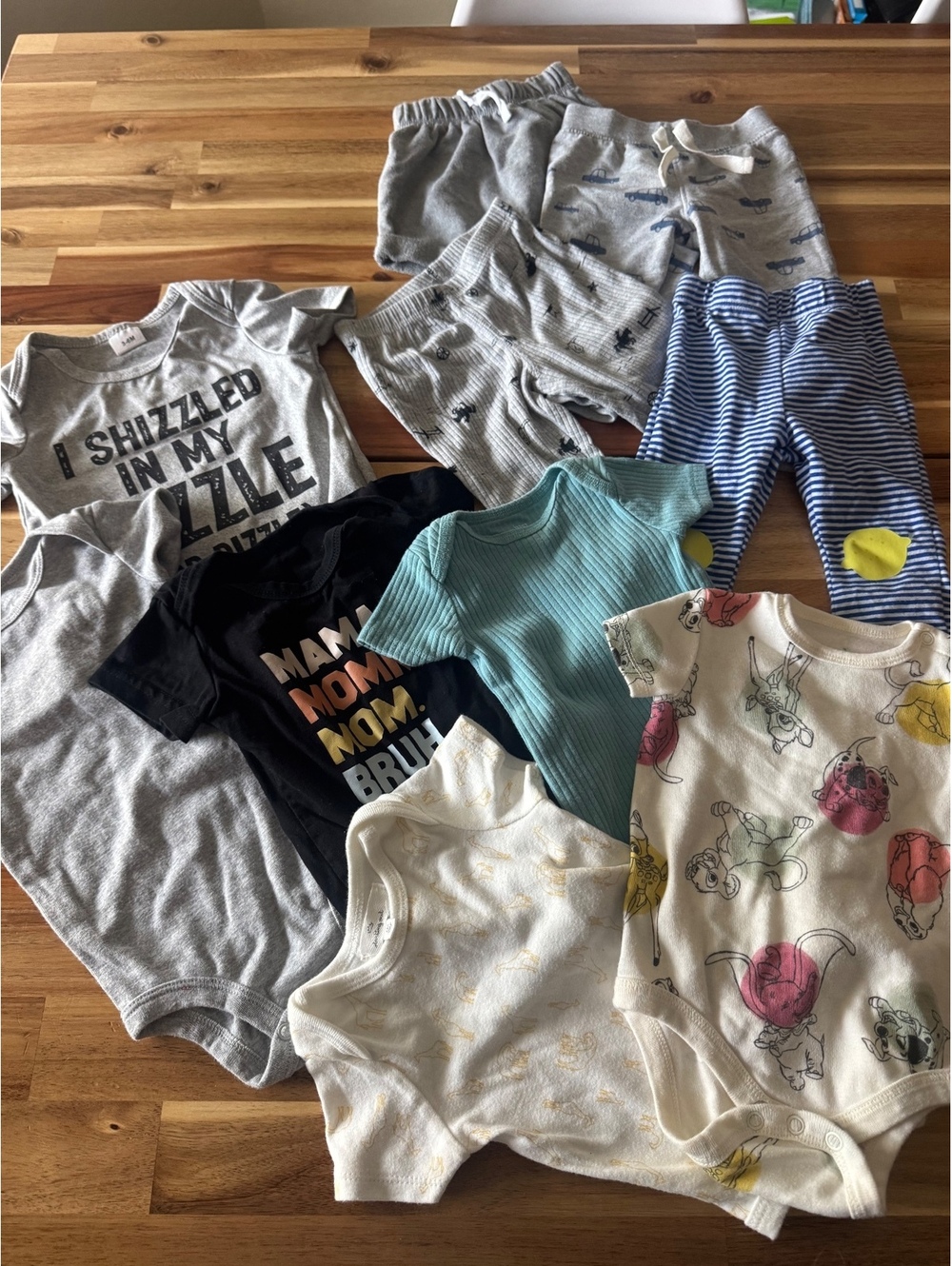 Baby 3-6 Months 10 Piece Fall Winter Clothing Lot Bodysuits Pants Mixed Brands